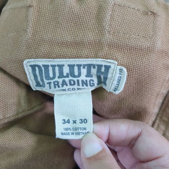 Duluth Trading Co. Men's Heavy Duck Canvas Carpenter Work Pants 34 x 30 - Picture 6 of 6